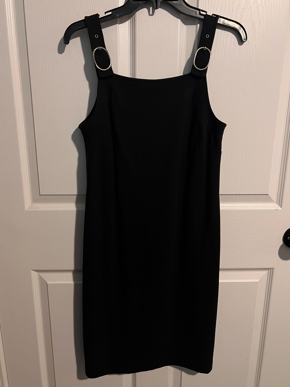 Worth New York Black Strap Detail Women's Dress
